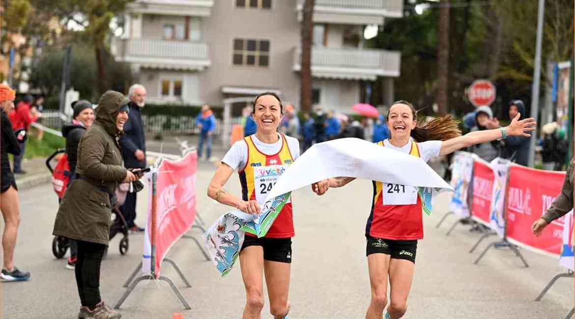 Atletica Donne all'arrivo Avis Castel San Pietro Terme